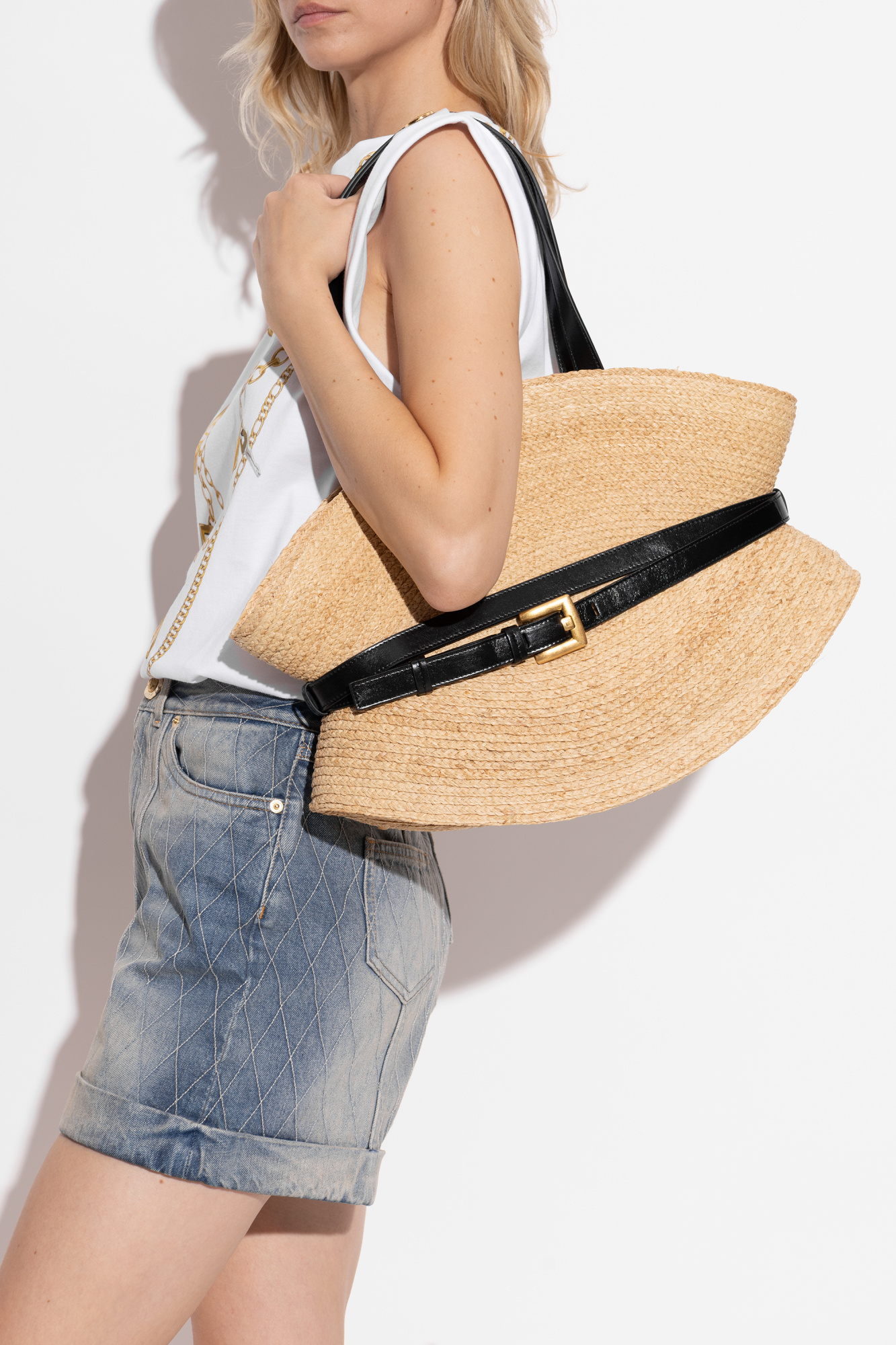 【関税＆送料込み】Balmain Track Shopper Bag Blue Shopper bag Balmain - Vitkac Canada